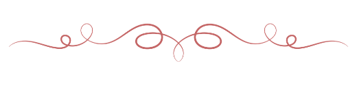 Divisor decorativo en color rosa con diseño curvilíneo.